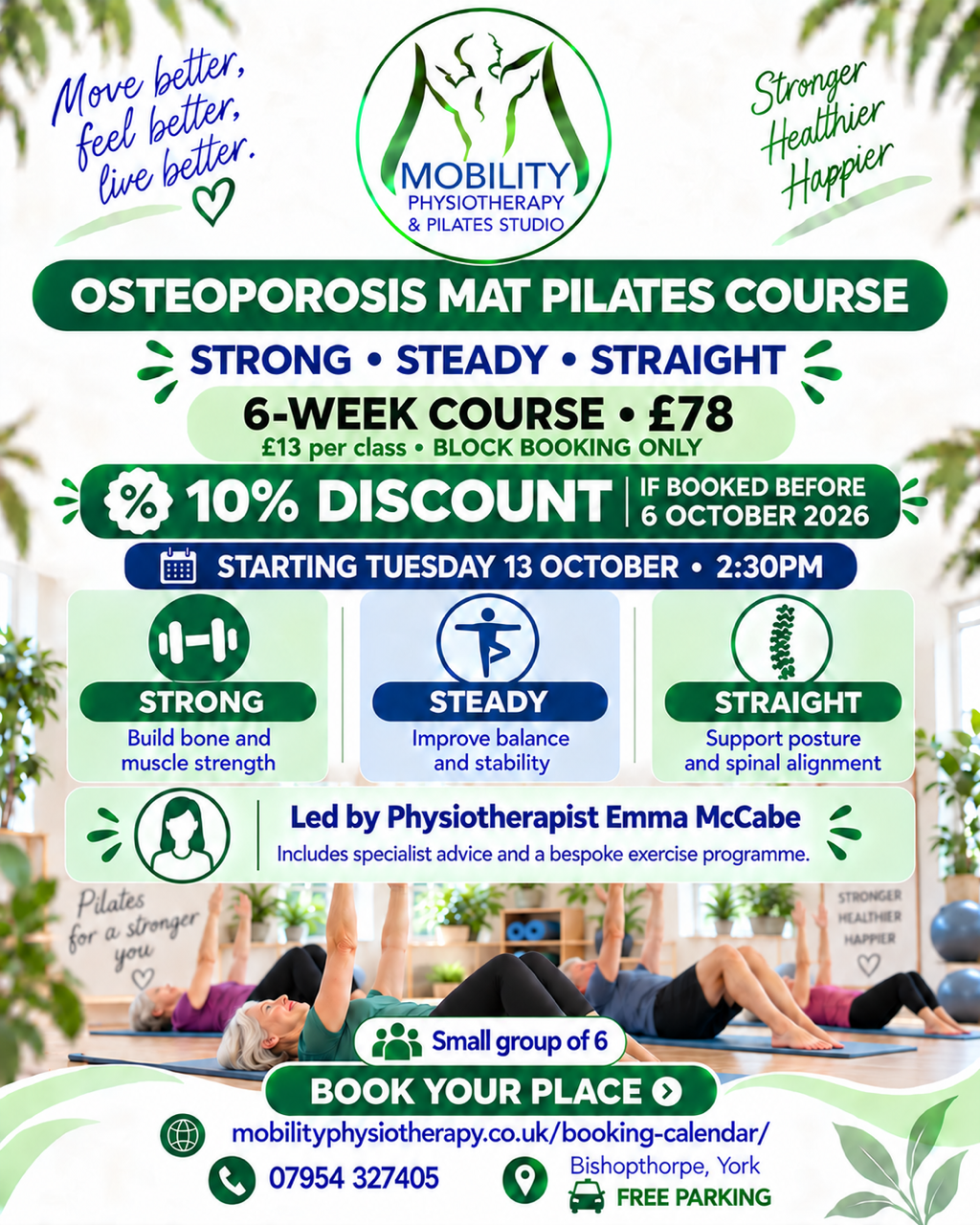 You are currently viewing New Mat Osteoporosis Pilates Course